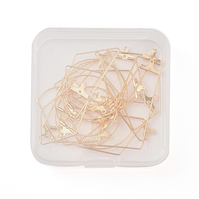 304 Stainless Steel Wire Pendants STAS-X0017-15G-1