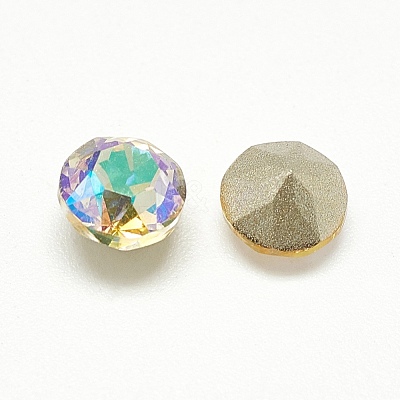 Pointed Back Glass Rhinestone Cabochons RGLA-T110-4mm-001PS-1