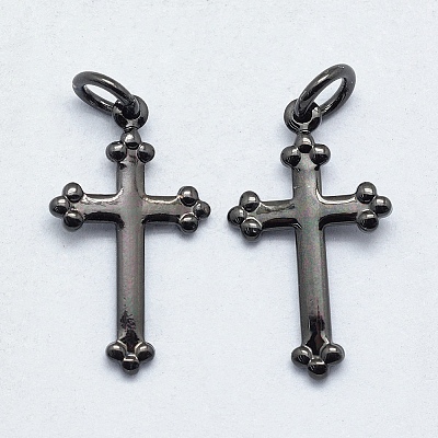 Brass Pendants X-KK-P147-13B-NR-1