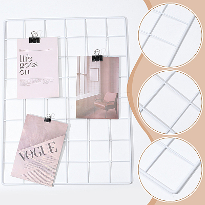 4 Bags Spray Printed Iron Mesh Wall Mounted Hanging Display Stands ODIS-WR0001-18B-1