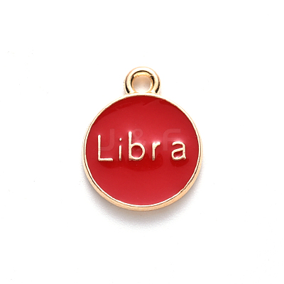 Alloy Enamel Pendants X-ENAM-S124-01A-07K-1
