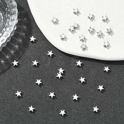 SHEGRACE Brass Star Beads XGRPCU878-300P-1
