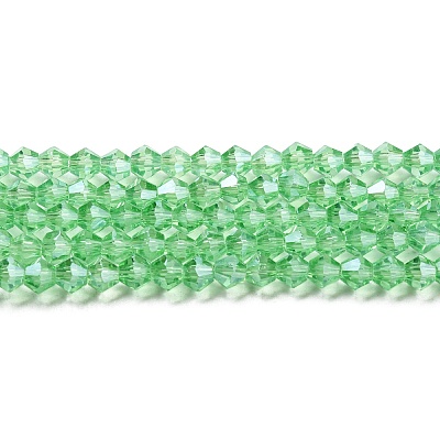 Transparent Electroplate Glass Beads Strands LS-GLAA-F029-3mm-C24-1