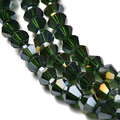 Transparent Electroplate Glass Beads Strands EGLA-A039-T2mm-B25-1