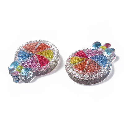Transparent Resin Decoden Cabochons CRES-N034-13-1