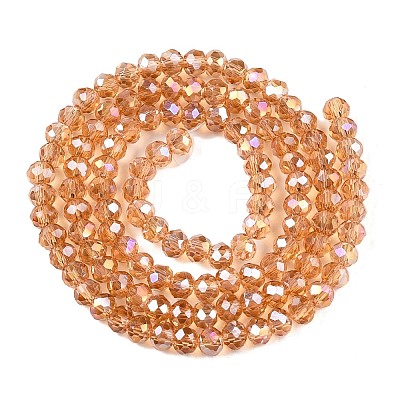 Electroplate Glass Beads Strands LS-EGLA-A044-T4mm-B23-1