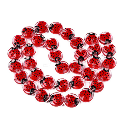 Transparent Acrylic Beads Strands ACRC-T011-02-1
