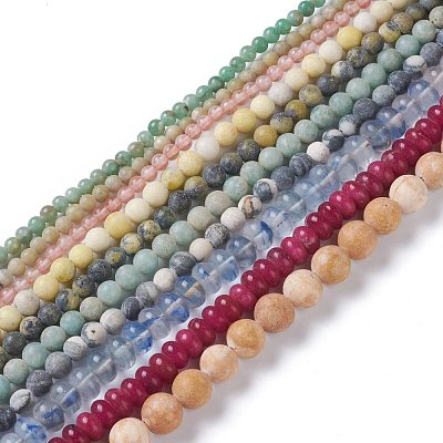 Natural Mixed Gemstone Beads Strands G-H245-05-1