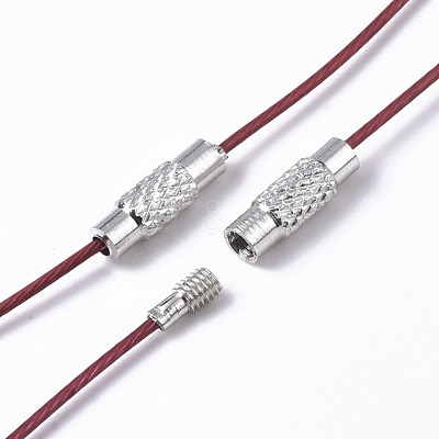 Stainless Steel Wire Necklace Cord DIY Jewelry Making TWIR-R003-09-1