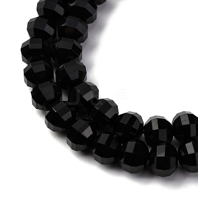 Natural Black Onyx Beads Strands G-P587-D15-03-1