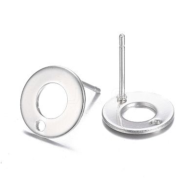 304 Stainless Steel Stud Earring Findings STAS-H104-01S-1