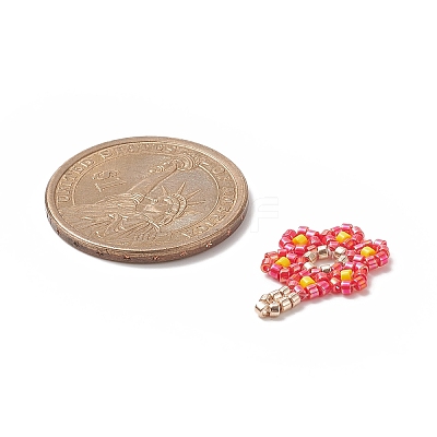 Handmade Loom Pattern MIYUKI Seed Beads PALLOY-MZ00065-02-1