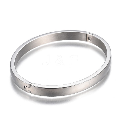 Tarnish Resistant 304 Stainless Steel Bangles STAS-I166-36B-1