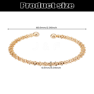 1Pc Brass Cuff Bangles BJEW-LP0002-49-1