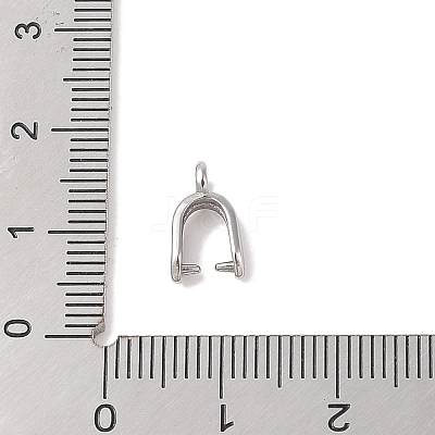 Non-Tarnish 304 Stainless Steel Ice Pick Pinch Bails STAS-Z058-01P-05-1