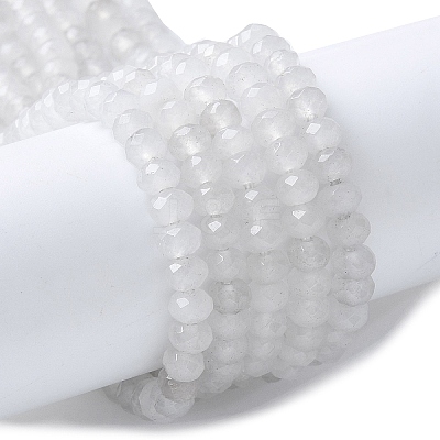 Natural Malaysia Jade Rondelle Beads Strands X-G-E316-2x4mm-63-1