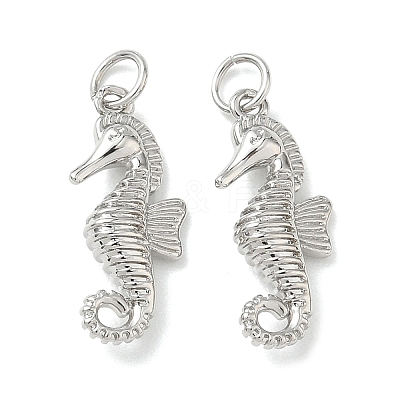 Brass Micro Pave Cubic Zirconia Animal Pendants KK-H280-05C-P-1