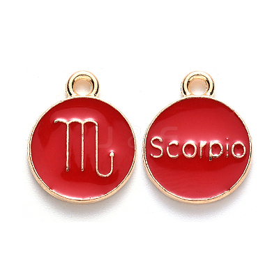 Alloy Enamel Pendants LS-ENAM-S124-01B-07L-1