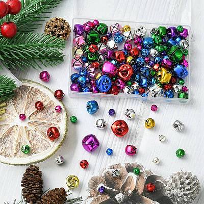 150Pcs 5 Styles Iron Bell Charms IFIN-YW0003-12-1