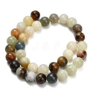 Natural Butter Jade Beads Strands G-C289-B03-10mm-1