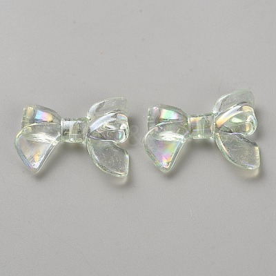 UV Plating Iridescent Transparent AB Color Plated Acrylic Beads TACR-WH0029-01B-1