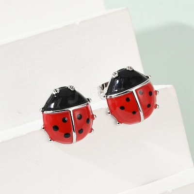 Brass Stud Earrings EJEW-C134-02P-1
