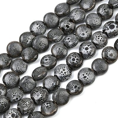 Vintage Style Glazed Porcelain Beads PORC-B002-12-05-1