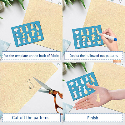Acrylic Earring Handwork Template DIY-WH0359-039-1