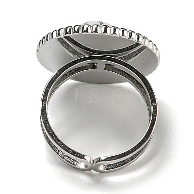 304 Stainless Steel Open Cuff Rings RJEW-C079-16P-1