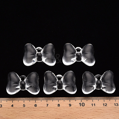 Transparent Acrylic Pendants TACR-T024-02BB-205-1