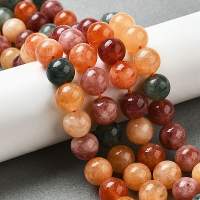 Dyed Natural Malaysia Jade Beads Strands G-G021-02C-21-1