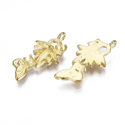 Brass Pendant Settings KK-S349-298-NF-1