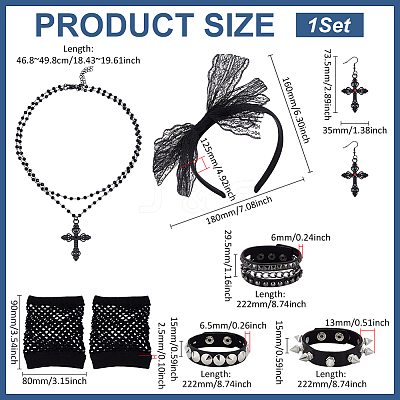PU Leather Rivets Bracelets Bracelets AJEW-UN0002-02-1