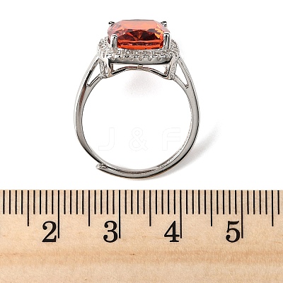 925 Sterling Silver Pave Cubic Zirconia Finger Rings RJEW-C138-01A-01-1