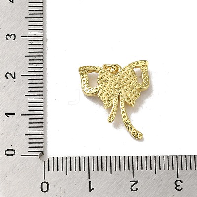 Rack Plating Brass Micro Pave Cubic Zirconia Pendants KK-H473-08D-G-1
