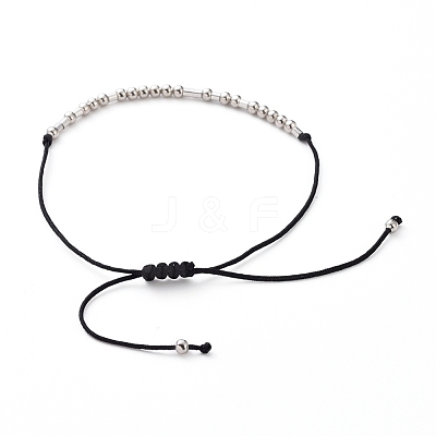 Unisex Adjustable Morse Code Bracelets BJEW-JB05011-03-1