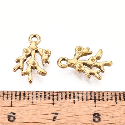 304 Stainless Steel Pendant Rhinestone Settings STAS-T067-44G-1