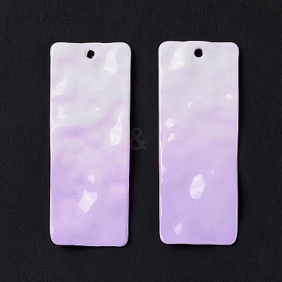 Gradient Spray Painted Alloy Pendants LS-FIND-E026-04-1