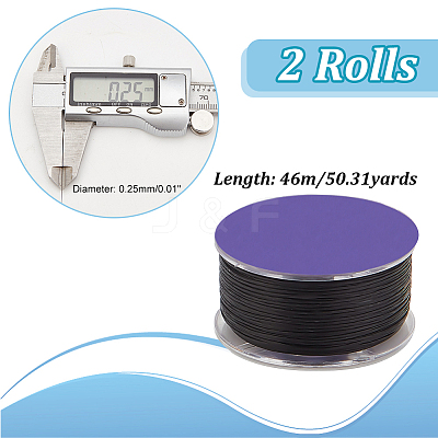 46M Nylon Beading Threads WCOR-WH0003-04B-1