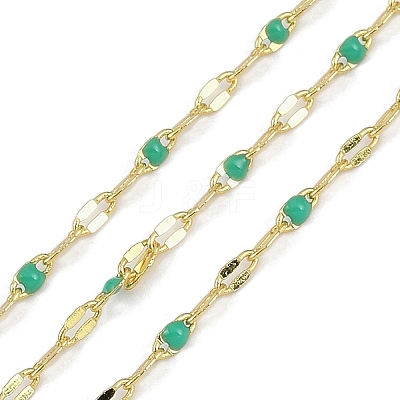 Rack Plating Brass Dapped Chains AJEW-Q153-02G-07-1