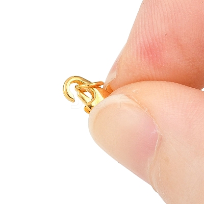 Brass Lobster Claw Clasps X-KK-KK801-G-1