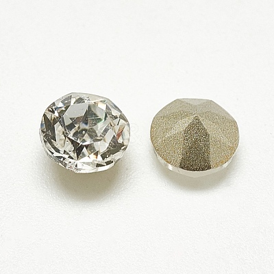 Pointed Back Glass Rhinestone Cabochons RGLA-T110-6mm-001-1