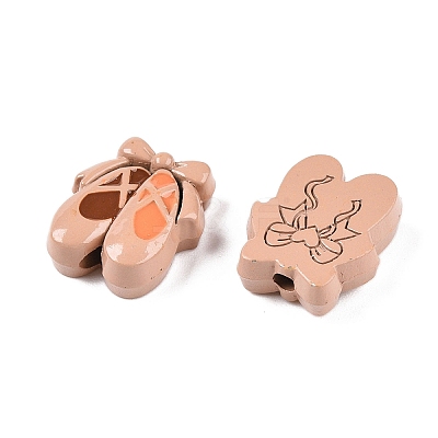 Spray Painted Alloy Beads FIND-CJC0026-01A-1