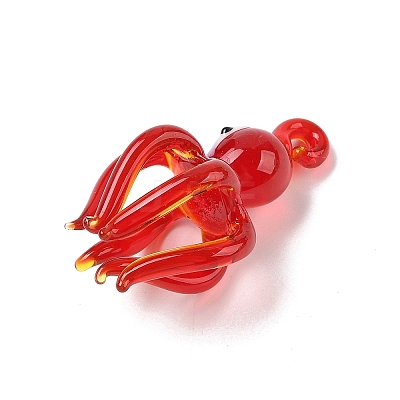 Handmade Lampwork Pendants LAMP-R001-05A-1
