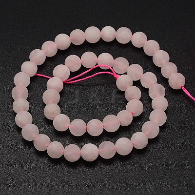 Natural Rose Quartz Beads Strands G-D670-8mm-1