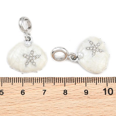 Alloy Enamel European Dangle Charms AL-CBAC2D3-04P-03-1