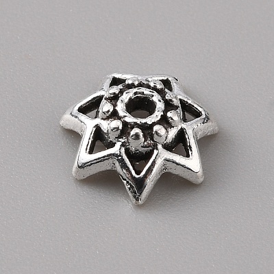 Tibetan Style Alloy Bead Caps FIND-WH0143-60E-1