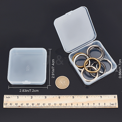 8Pcs 4 Colors Zinc Alloy Linking Rings FIND-GF0003-21-1