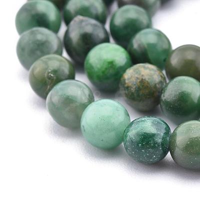 Natural African Jade Beads Strands G-D840-53-6mm-A-1