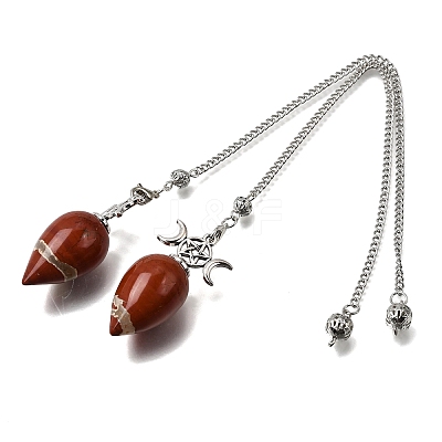 Natural & Synthetic Gemstone Dowsing Pendulum Pendants GG-CBA6D08-A-1